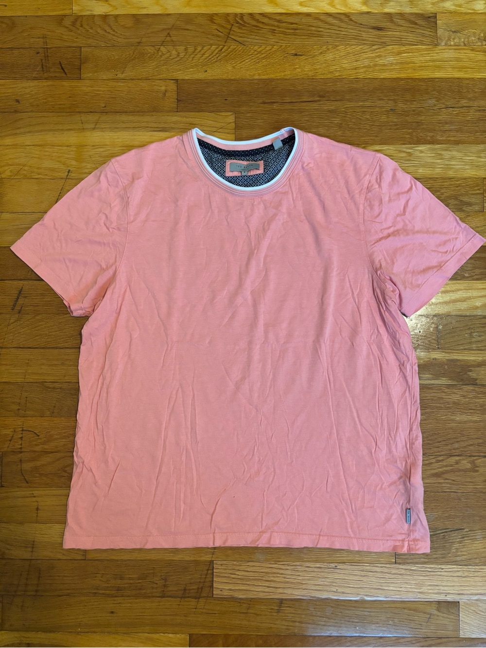 Ted Baker Coral Pink Crew Neck Tee